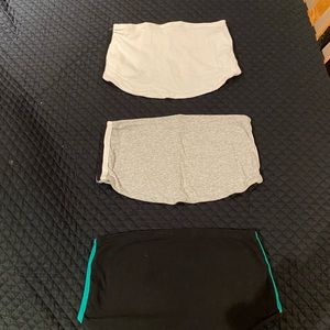 All size small, stretch material, worn a few times